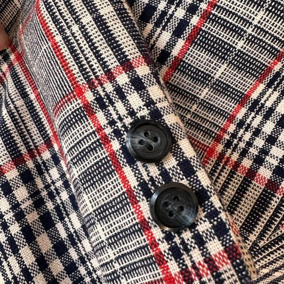 Vintage SAKS Fifth Avenue Plaid Blazer - Picture 8 of 14